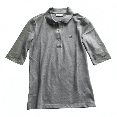 Pre-owned Lacoste Grey Cotton  Top