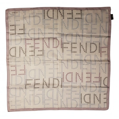 Pre-owned Fendi Purple Cotton Silk Handkerchief