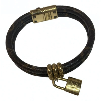 Pre-owned Louis Vuitton Monogram Brown Cloth Bracelet