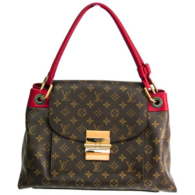 Pre-owned Louis Vuitton Olympe Cloth Handbag In Brown