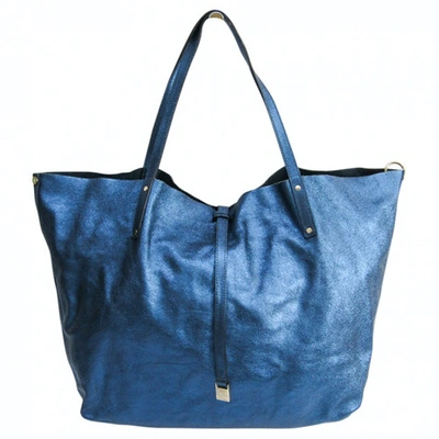 Pre-owned Tiffany & Co Blue Leather Handbag