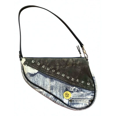Pre-owned Dior Saddle Vintage Classic Cloth Handbag In Multicolour