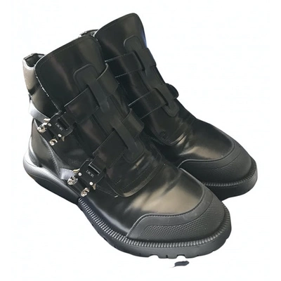 Pre-owned Dior Black Leather Boots