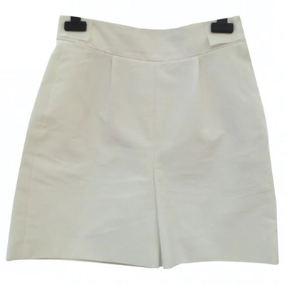 Pre-owned Saint Laurent White Cotton Shorts