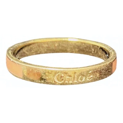Pre-owned Chloé Ring In Orange