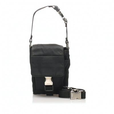 Pre-owned Prada Black Cloth Belt Bag