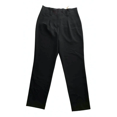 Pre-owned Claudie Pierlot Spring Summer 2020 Black Trousers