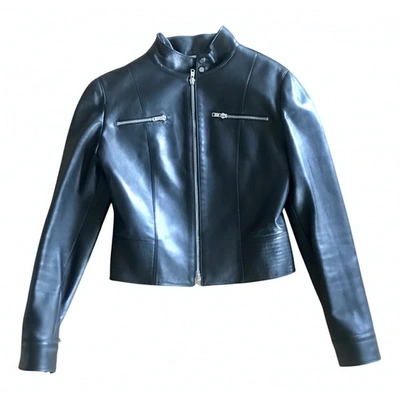 Pre-owned Dior Black Leather Leather Jacket