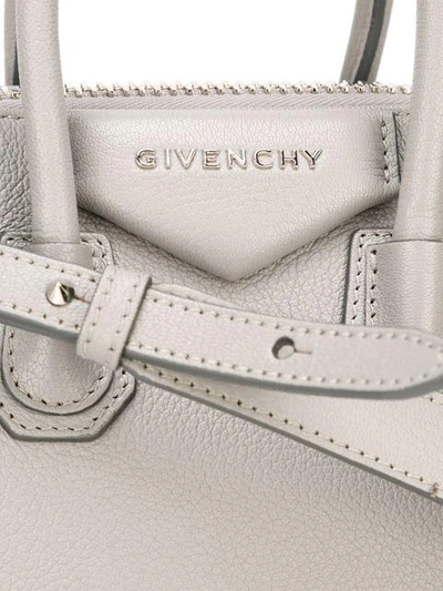 Shop Givenchy Mini 'antigona' Handtasche In Grey