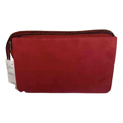 Pre-owned Saks Fifth Avenue Red Python Handbag