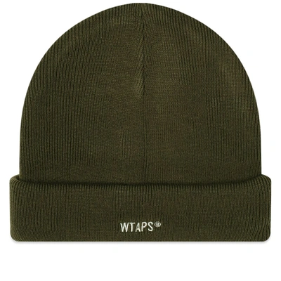 Shop Wtaps Beanie 04 In Green