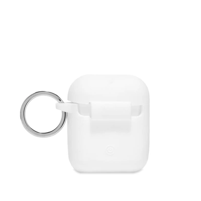 Shop Palm Angels Logo Airpods Case In White