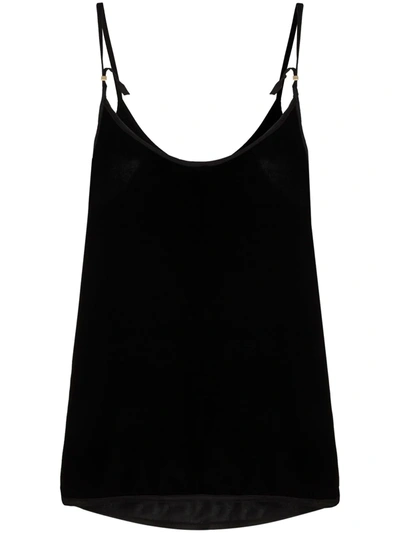 Shop Marta Larsson Paradis Velvet Camisole In Black