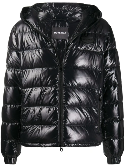 Shop Duvetica Dubhedue Hooded Down Jacket In Black