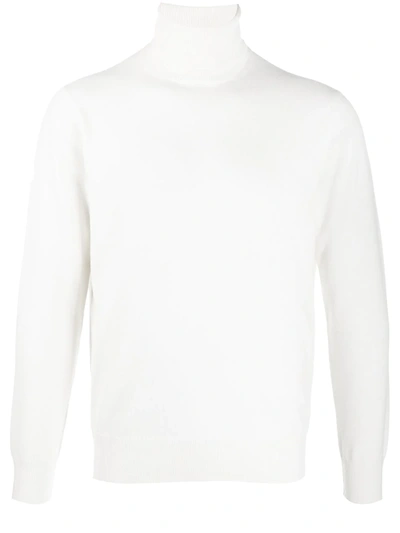 Shop Cruciani Roll-neck Cashmere Jumper In White