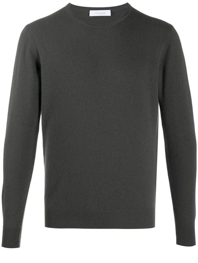 Shop Cruciani Crewneck Cashmere-wool Jumper In Grey