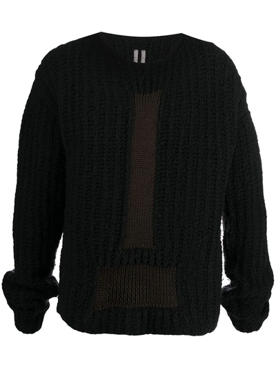 Shop Rick Owens Chunky Knit Cardigan In Black