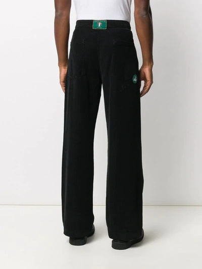 Shop Société Anonyme Corduroy Loose Fit Trousers In Black