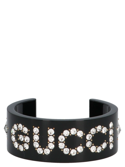 Shop Gucci Gg Bracelet In Black