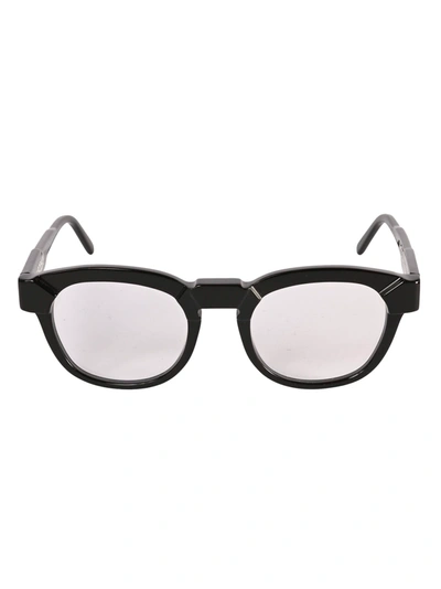 Shop Kuboraum Square Classic Frame Glasses In Black