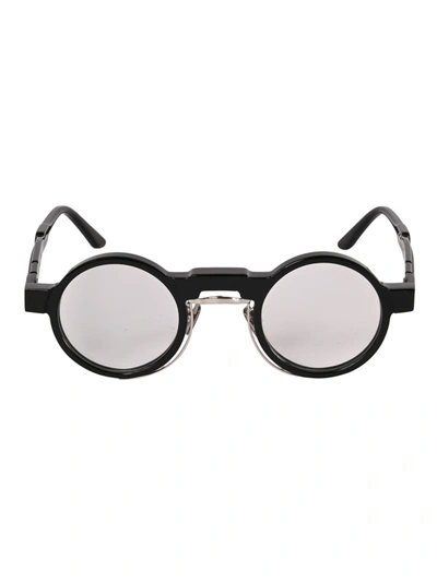 Shop Kuboraum Round Classic Frame Glasses In Black