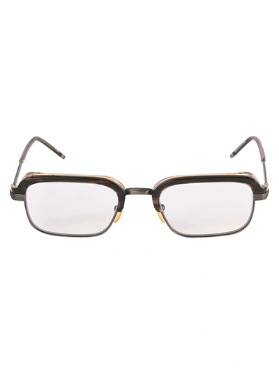 Shop Jacques Marie Mage Metallic Temple Frame Glasses In Black