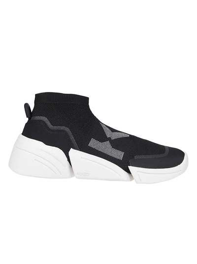 Shop Kenzo Slip-on K-sock Sneakers In Noir