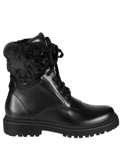 Shop Moncler Patty Lace-up Boots In Nero