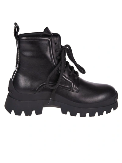 Shop Dsquared2 Tank Tape Ankle Boots In Nero