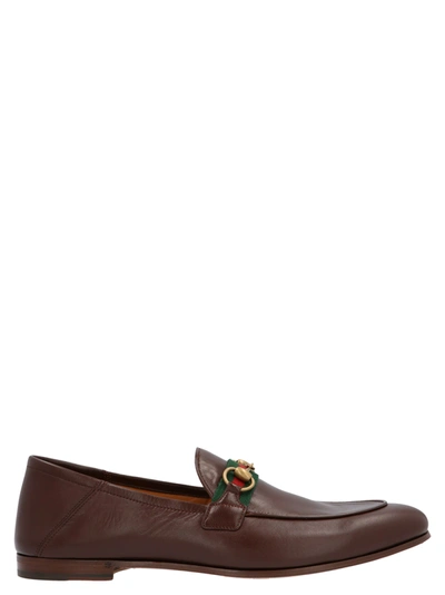 Shop Gucci Brixton Shoes In Brown