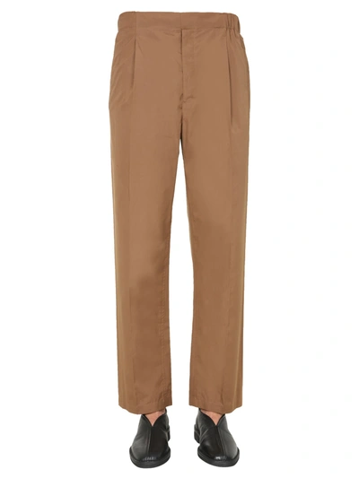 Shop Lemaire Pants With Coulisse In Marrone