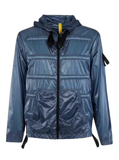 Shop Moncler Genius Peeve Raincoat In Blue