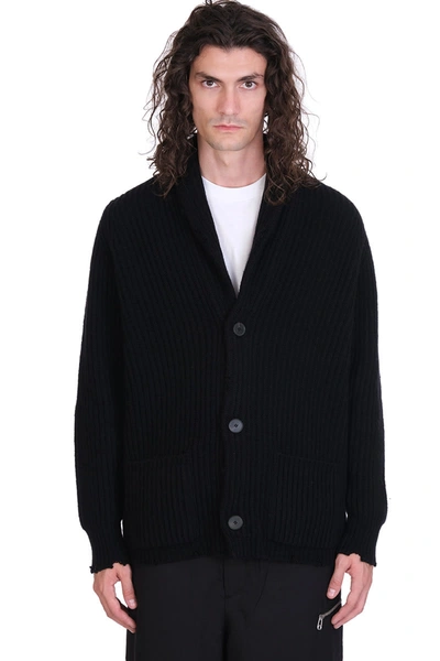 Shop Laneus Cardigan In Black Cashmere