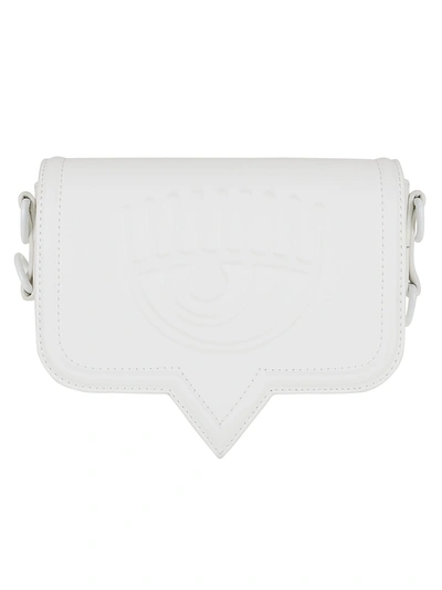 Shop Chiara Ferragni Small Eye Bag In White