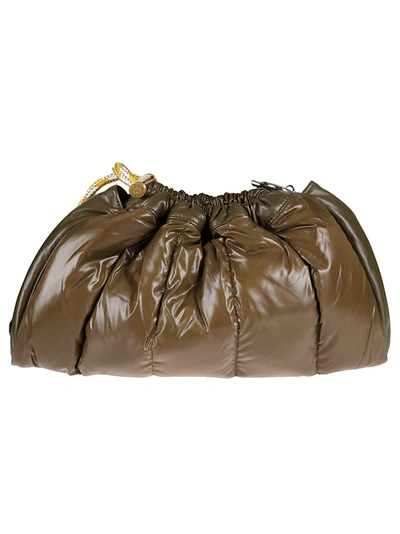 Shop Moncler Seashell Tote In Brown