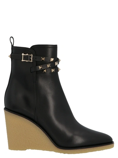 Shop Valentino Garavani Women's Black Ankle Boots