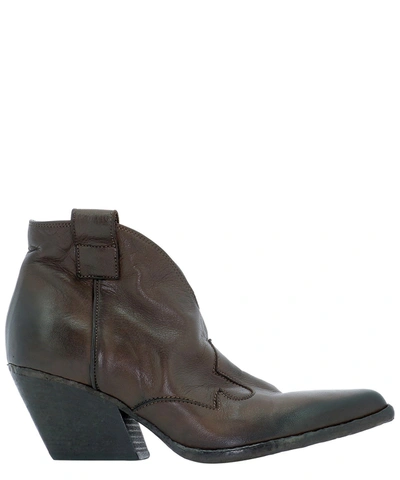 Shop Strategia Women's Brown Leather Ankle Boots