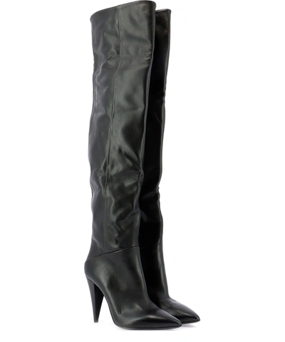 Shop Strategia Women's Black Leather Boots