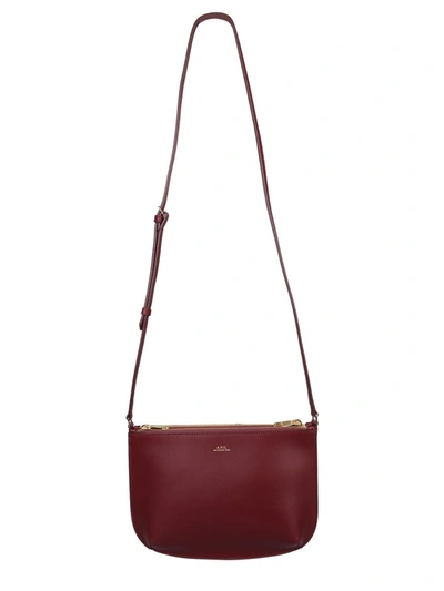 Shop Apc A.p.c. Women's Burgundy Shoulder Bag