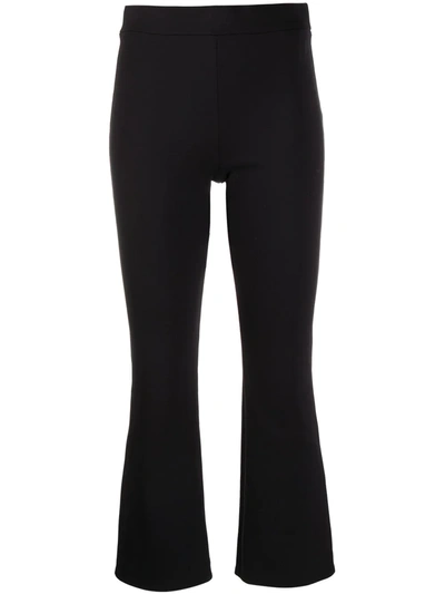 Shop Theory Pull-on Cropped Trousers In Black