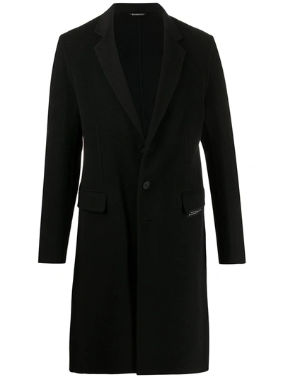 Shop Givenchy Single-breasted Midi Coat In Black