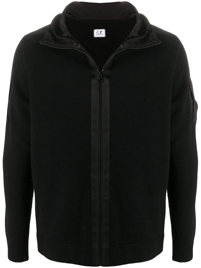 Shop C.p. Company Long-sleeve Zip Sweatshirt In Black