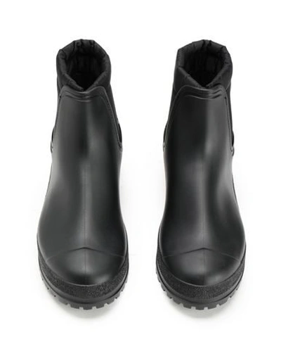 Shop 8 By Yoox Beatles Con Imbottitura Woman Ankle Boots Black Size 7 Pvc - Polyvinyl Chloride