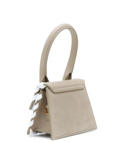 Shop Jacquemus Le Chiquito Leather Tote In Beige