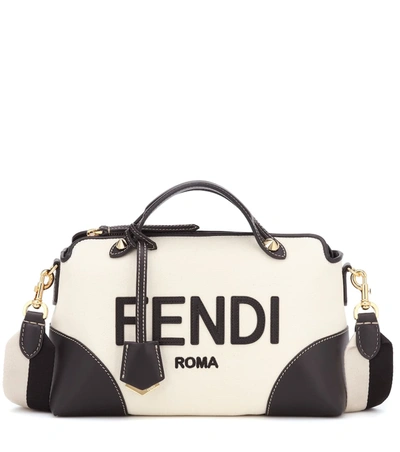 Shop Fendi By The Way Medium Shoulder Bag In White