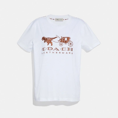 Shop Coach Rexy And Carriage T Shirt In White