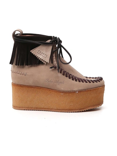 Shop Palm Angels Brown Suede Ankle Boots