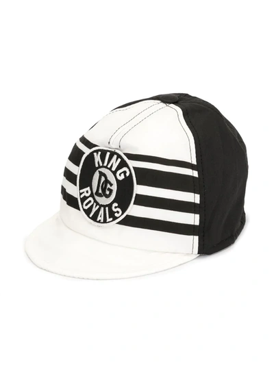 Shop Dolce & Gabbana Dna Patch Baseball Cap In Black