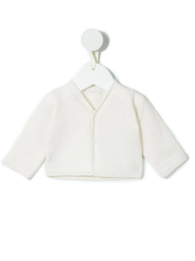 Shop Dolce & Gabbana Cashmere Knitted Cardigan In Neutrals