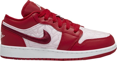 Pre-owned Jordan 1 Low Se Red Quilt (gs) In Gym Red/pink Foam-dark Beetroot  | ModeSens